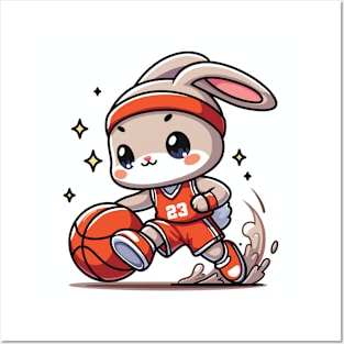 Basketball Bunny Posters and Art